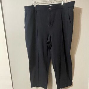 NWOT 2x Lands End black ankle knit pant